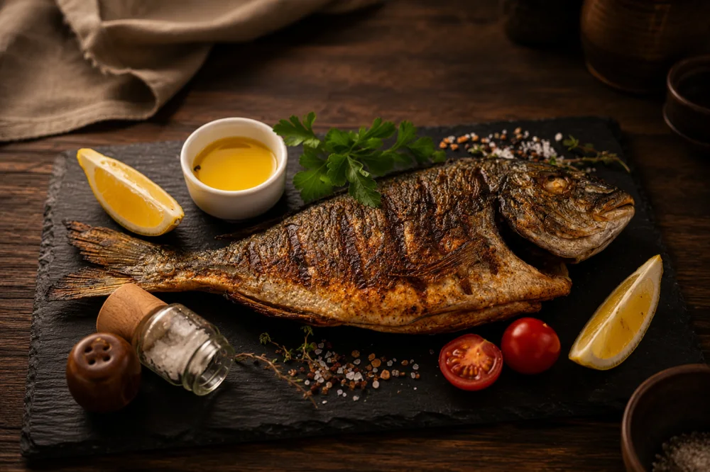 Fischgericht (Dorade) – georgisches Gericht