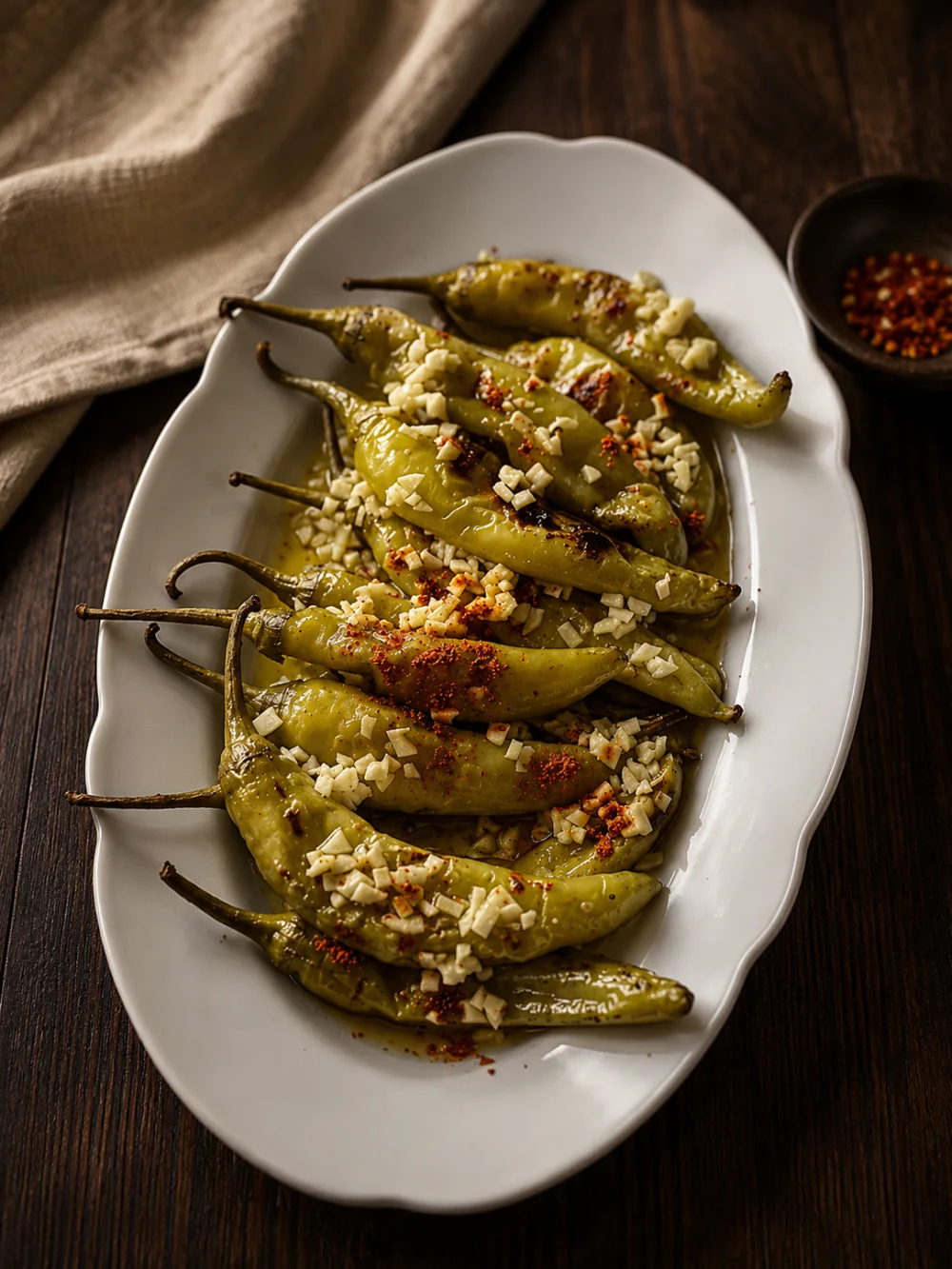 Peperoni gegrillt – georgisches Gericht